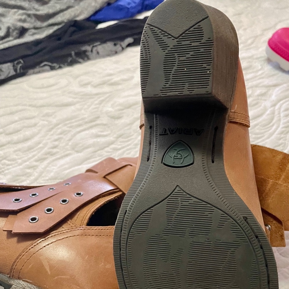 Ariat Brown Ankle Boots - Picture 5 of 7